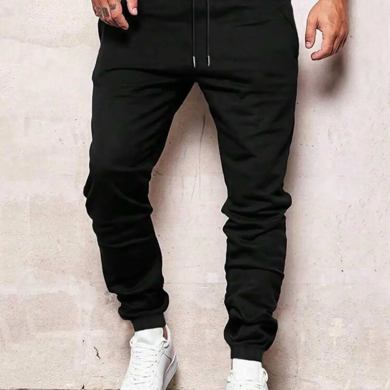 Manfinity Men Solid Drawstring Waist Sweatpants sizes S- XXL