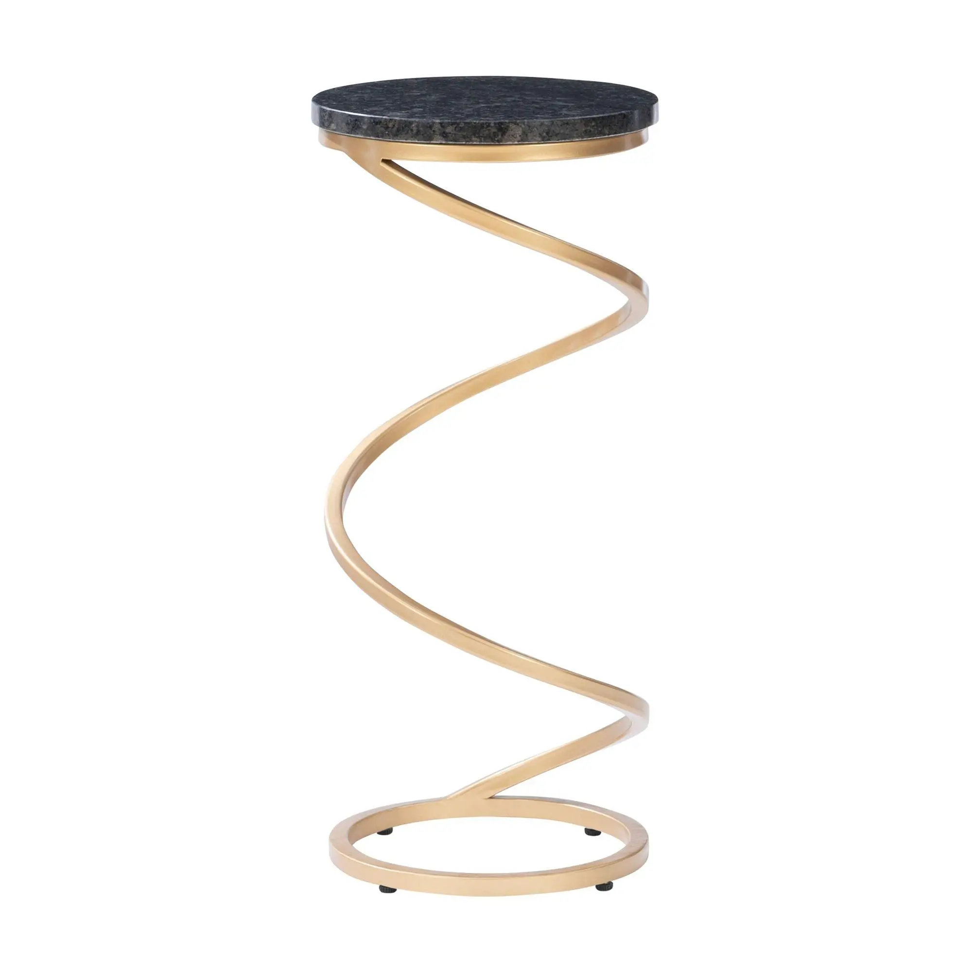 Powell Maylin Elegant Spiral Base Round Drink Table