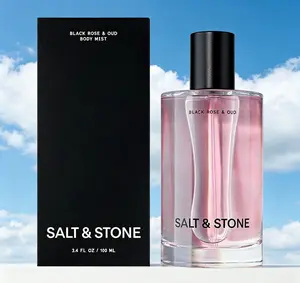 Salt & Stone Black Rose & Oud Body Mist, Skincare Infused Unisex Hair & Body Spray, Hydrating Fragrance Mist with Glycerin & Red Algae, Vegan Cruelty-Free Daily Scent Spray 3.4 fl oz 100ml