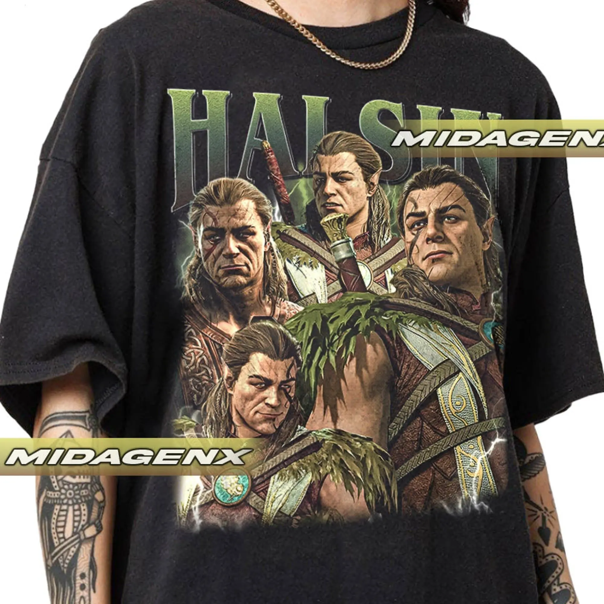 Limited Halsin Baldurs Gate 3 Vintage T-Shirt Gift For Fan