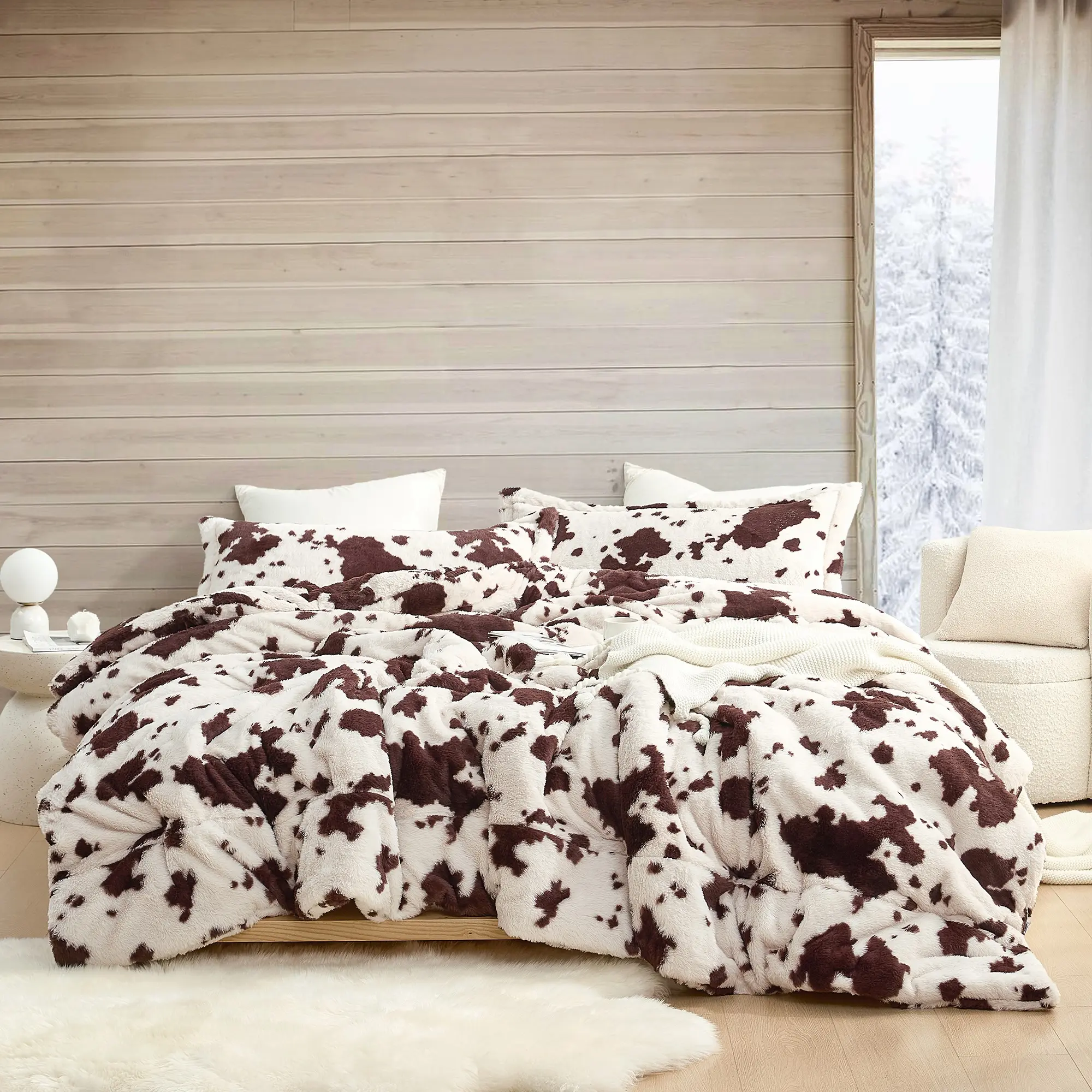 Cow Crush - Coma Inducer Oversized Comforter Set - Brown and White