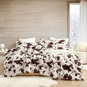 Cow Crush - Coma Inducer Oversized Comforter Set - Brown and White