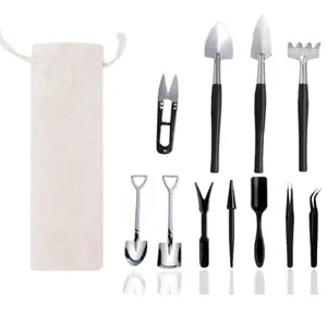 12 Pcs Succulent Tools Set Mini Transplanting Garden Tools Kit for Indoor Gardening Flower Pot Cactus Care