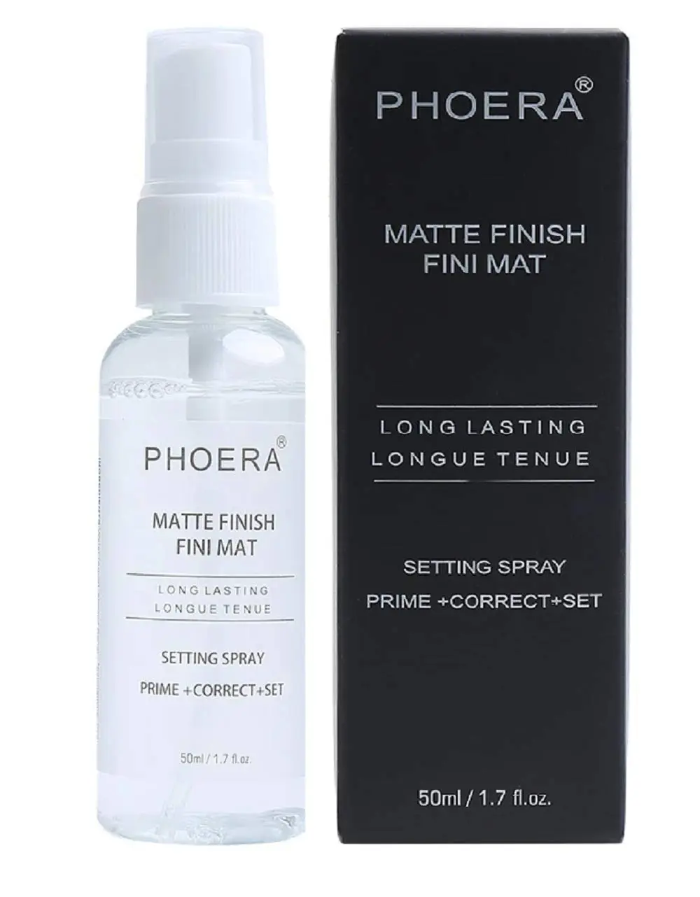 AQUAPURITY Phoera Makeup Setting Spray 3 In 1 Fixer, Primer & Corrector Matte Finish, Makeup Sealer Spray Long Lasting16Hr Wear Face Make Up Foundation Light Weight Beauty Blender