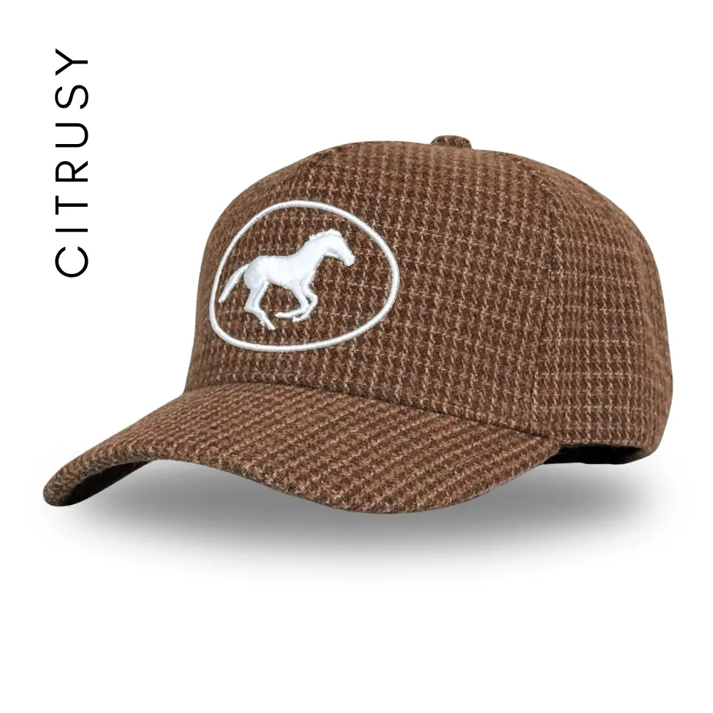 STAMPEDE TRUCKER HAT - HOUNDSTOOTH STAMPEDE TRUCKER HAT - HOUNDSTOOTH