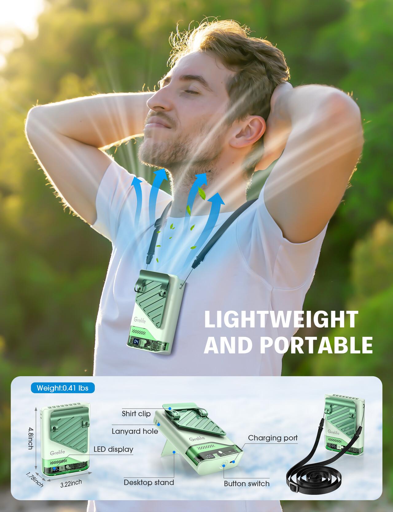 [CLEARANCE Sale] Portable Waist Fan Desktop Tower Fan Portable Air conditioner