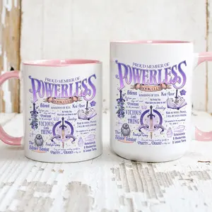 Powerless Series Coffee Mugs, Kai Azer I Love You Bookworm Cup, Bookish Lauren Roberts Powerless Coffee Cup, Gift For Book Lover Mug