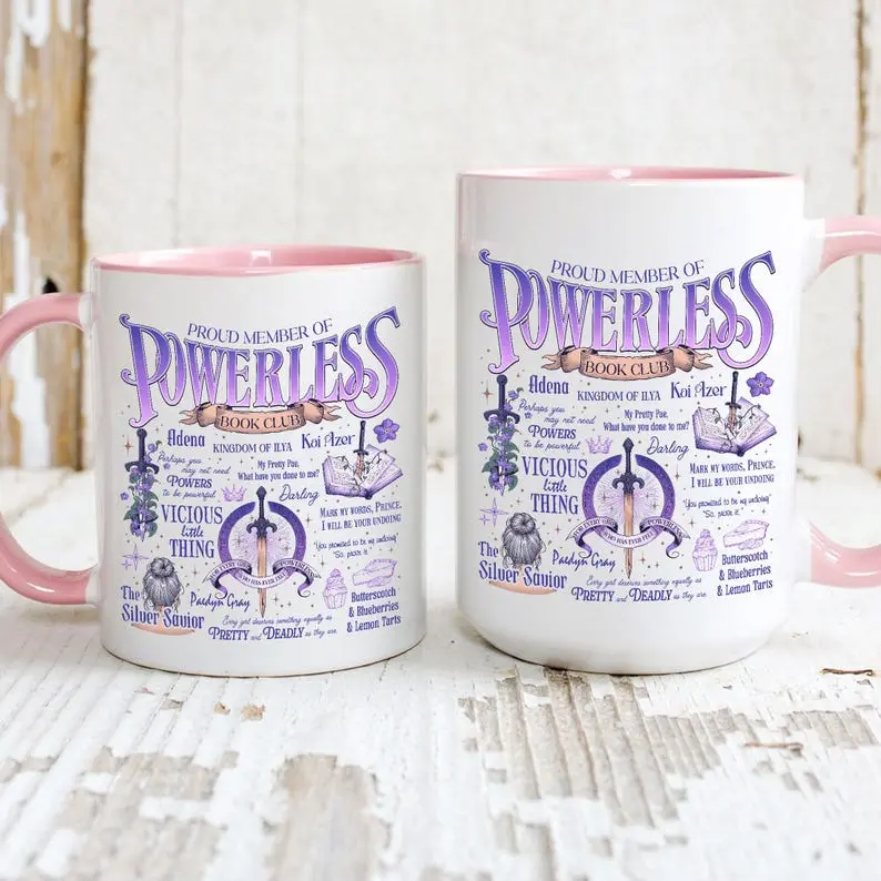Powerless Series Coffee Mugs, Kai Azer I Love You Bookworm Cup, Bookish Lauren Roberts Powerless Coffee Cup, Gift For Book Lover Mug