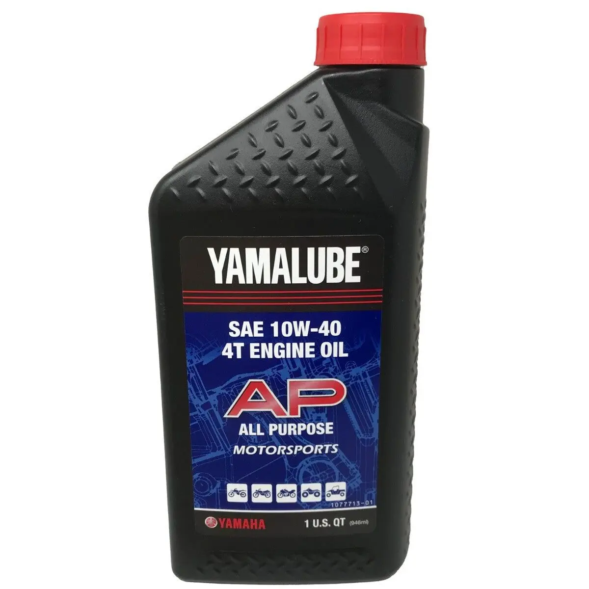 Yamaha Genuine OEM SAE 10W-40 4T Engine Oil LUB-10W40-AP-12