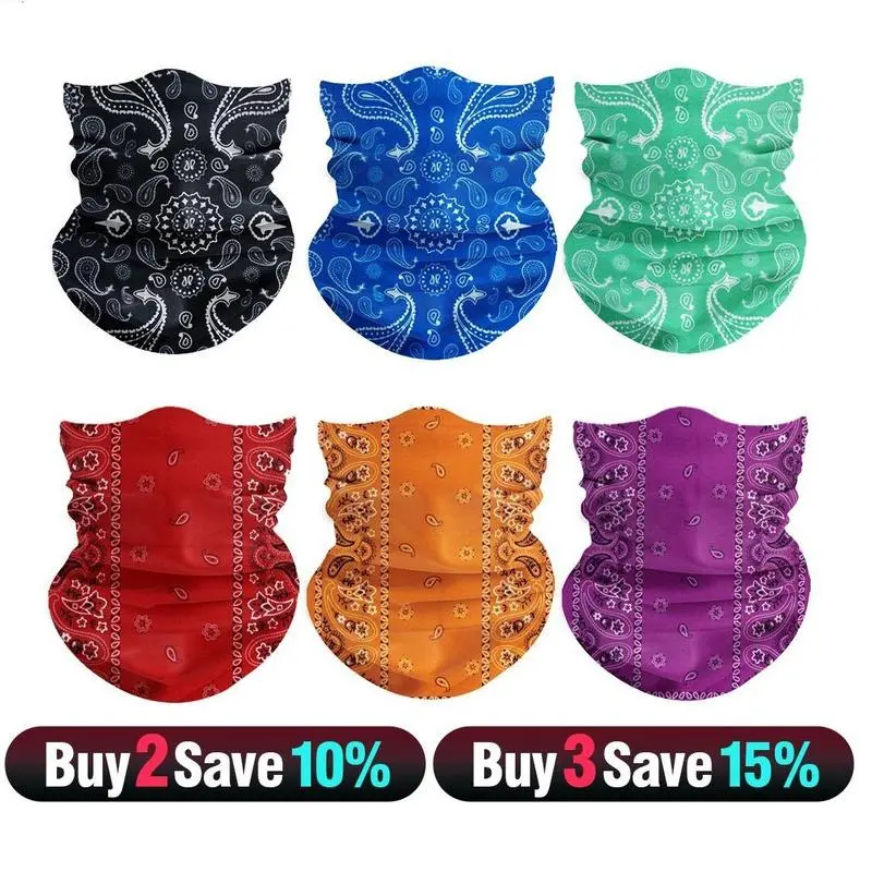 6Pcs Spring Warmth Windproof Neck Gaiter Set Unisex Face Mask Seamless Bandana & Multi-Use Headwear Ideal for Biking, Fishing, Climbing & Outdoor Sports Balaclava Tactical Camo, Full Balaclava, Ski Mask, Sun Visor Cap Tactical Camo UV Protection tiktoksho