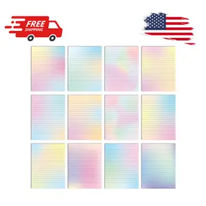 120 Sheets Stationery Writing Paper 8.5 x 11(Pastel Gradient)