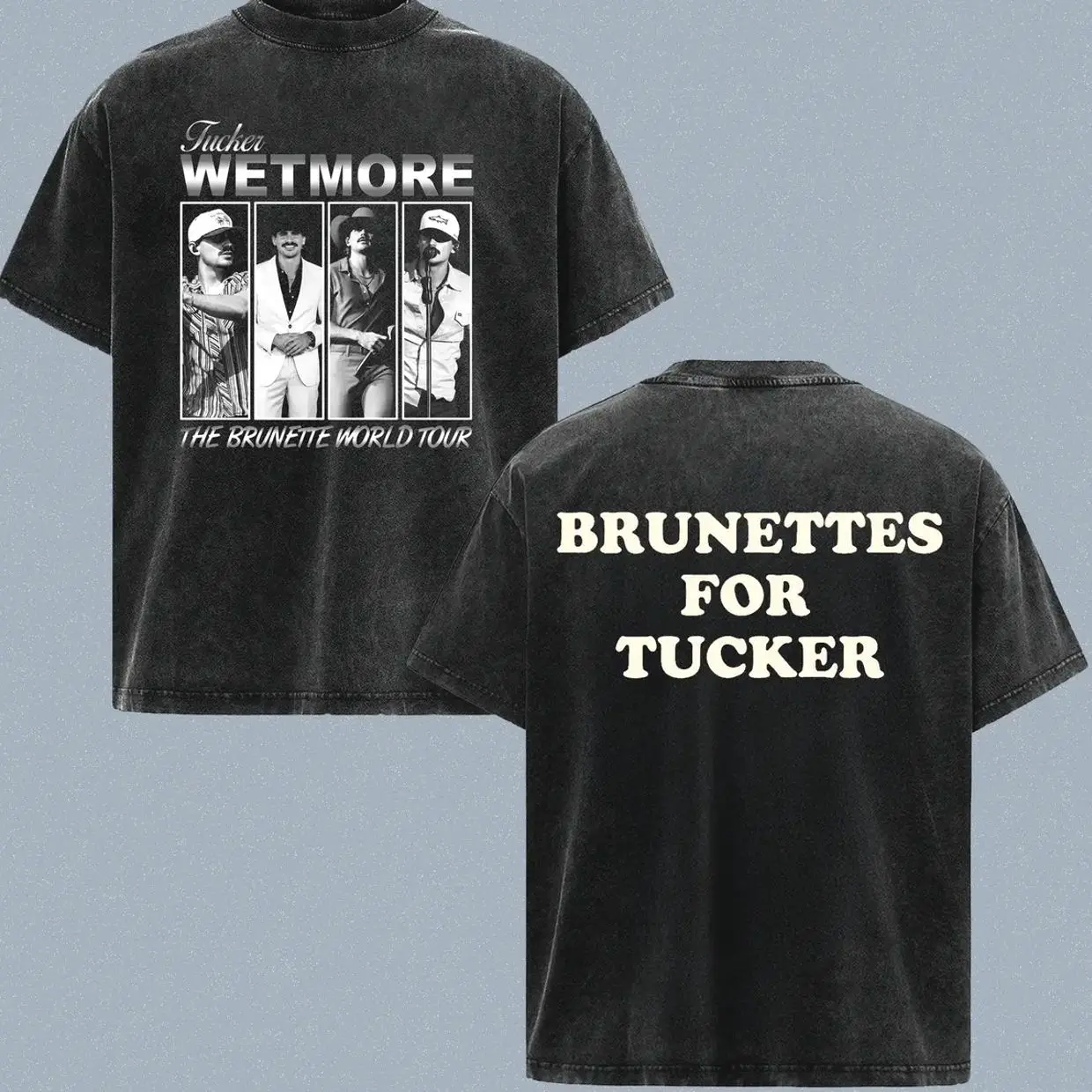 Tucker Wetmore Washed Vintage T-Shirt, Country Music Graphic Tee, Nashville Western Style Shirt, Retro Cowboy Aesthetic Tee, Music Fan Gift, Acid Wash Graphic T-Shirt XAM