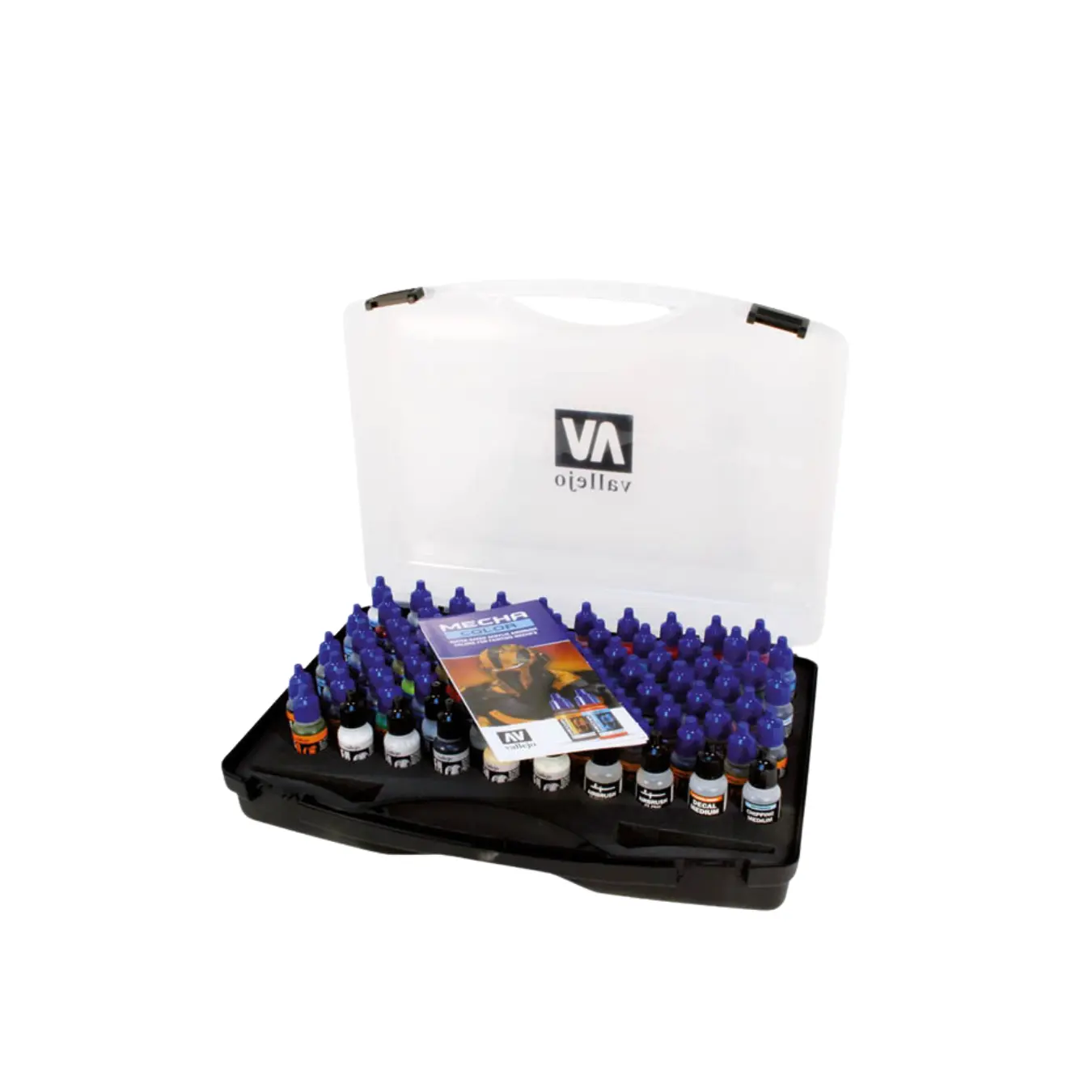 Vallejo Mecha Color Case – 80 Acrylic Paints for Models & Gunpla