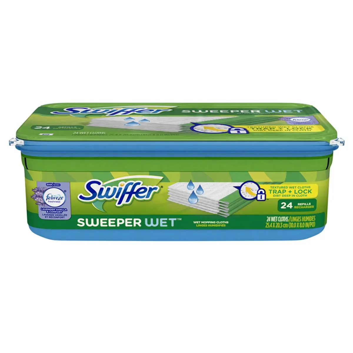 212 MAIN Wet Cloth Mop Refill - Wipe-Compatible, Absorbent, 8x10 in, Pack of 24