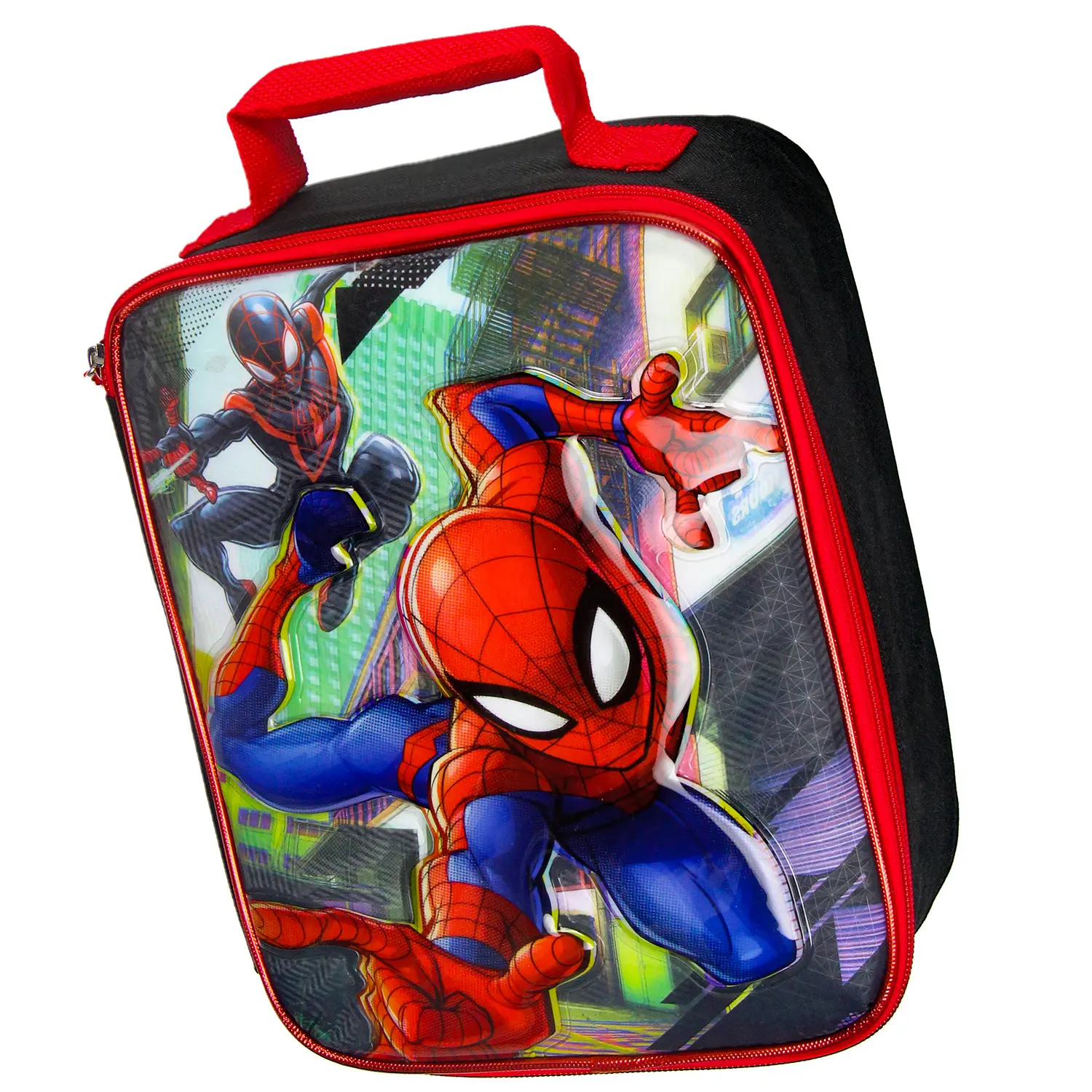 Marvel Spider-Man and Miles Morales Comic Superhero Insulated Lunch Tote 10"
