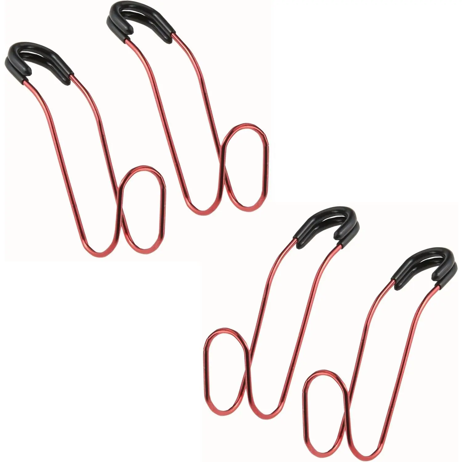 Unbreakable  Bag Hooks - Large  Seat Hooks for Purse, Backpack, Coats, Hats and Heavy Bags up to 40 lbs - Secure Attachment Fits  Headrest Posts, 4-Pack