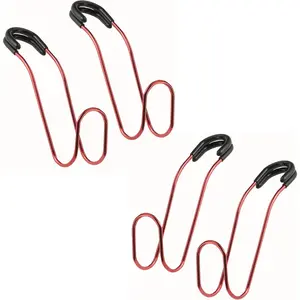 Unbreakable  Bag Hooks - Large  Seat Hooks for Purse, Backpack, Coats, Hats and Heavy Bags up to 40 lbs - Secure Attachment Fits  Headrest Posts, 4-Pack