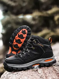 Women's Fashionable Colorblock Patchwork Boots, Casual Outdoor Hiking Boots, Lightweight Hiking Boots, Waterproof Mountaineering Boots, Outdoor Hiking Shoes