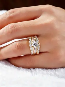 Luxurious Micro Pave Bridal Ring - 6-Prong Setting | Elegant Luxury Engagement Wedding Party Ring Jewelry for Women, Valentine's Day & Holiday Celebrations, Fashion Engagement Rings
