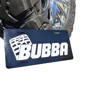 Bubba Plate Front License Plate/Front Tag/Squatted trucks