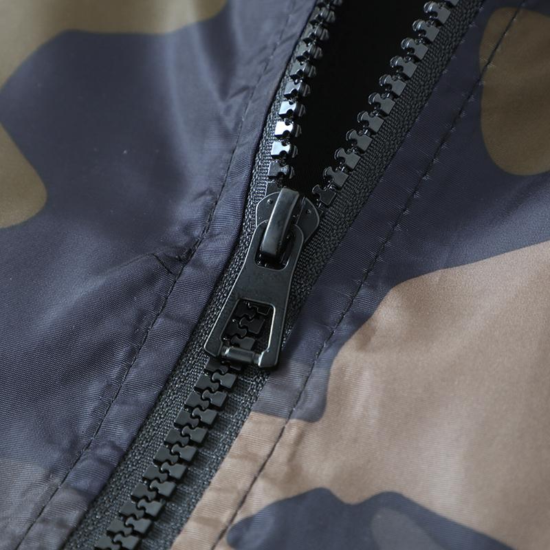 Men's clothing loose lightweight casual jacket, hiking fishing shell hooded outdoor coat, mountain climbing jacket, men's camouflage hooded casual sports jacket - men's gift recommendation