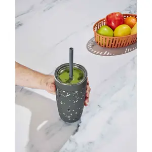 Insulated Tumbler With Straw Lid