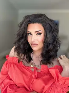 IMstyle Vara Soft Natural Black Natural Curly Glueless Pre-plucked Natural Hairline 13*4 Lace Front Synthetic Wigs