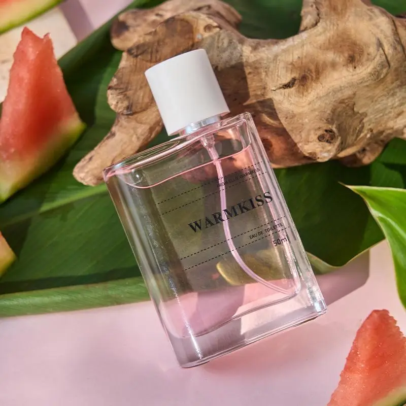 Warmkiss Flower Fruit Spray 50ML Women's Perfume Eau De Toilette, Watermelon Scented Fresh Floral Fruity Fragrance, Long-Lasting Scent for Daily Use & Dates, Floral Edt Spray