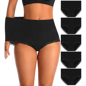 High Waisted Womens Cotton Underwear Tummy Control Comfortable Postpartum Panties Briefs