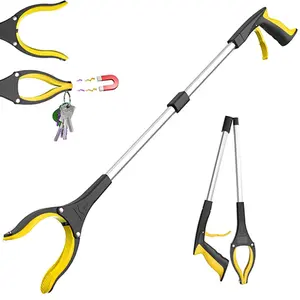 Long Handle Garbage Picker, Grabber Reacher Tool,Extra Long Foldable Pick Up Stick with Strong Grip Magnetic, Trash Claw Grabber Tool, Household CleaningTool, Home Essentials, Garden Trimming Tools, DurableGardening Tools