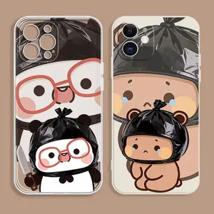 Couple Phone Cases BuBu DuDu Yier Bubu Kawaii Case Phone Cases For iPhone 17 16 15 14 13 12 11 Promax Pro Max Plus Air Soft TPU Shockproof Protective Cover Best Gifts of Christmas Halloween Birthday Valentine