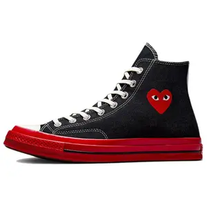 CDG Play x Converse Chuck 70 High-Top Canvas Sneakers for Men and Women - Comfortable, Durable, and Lightweight