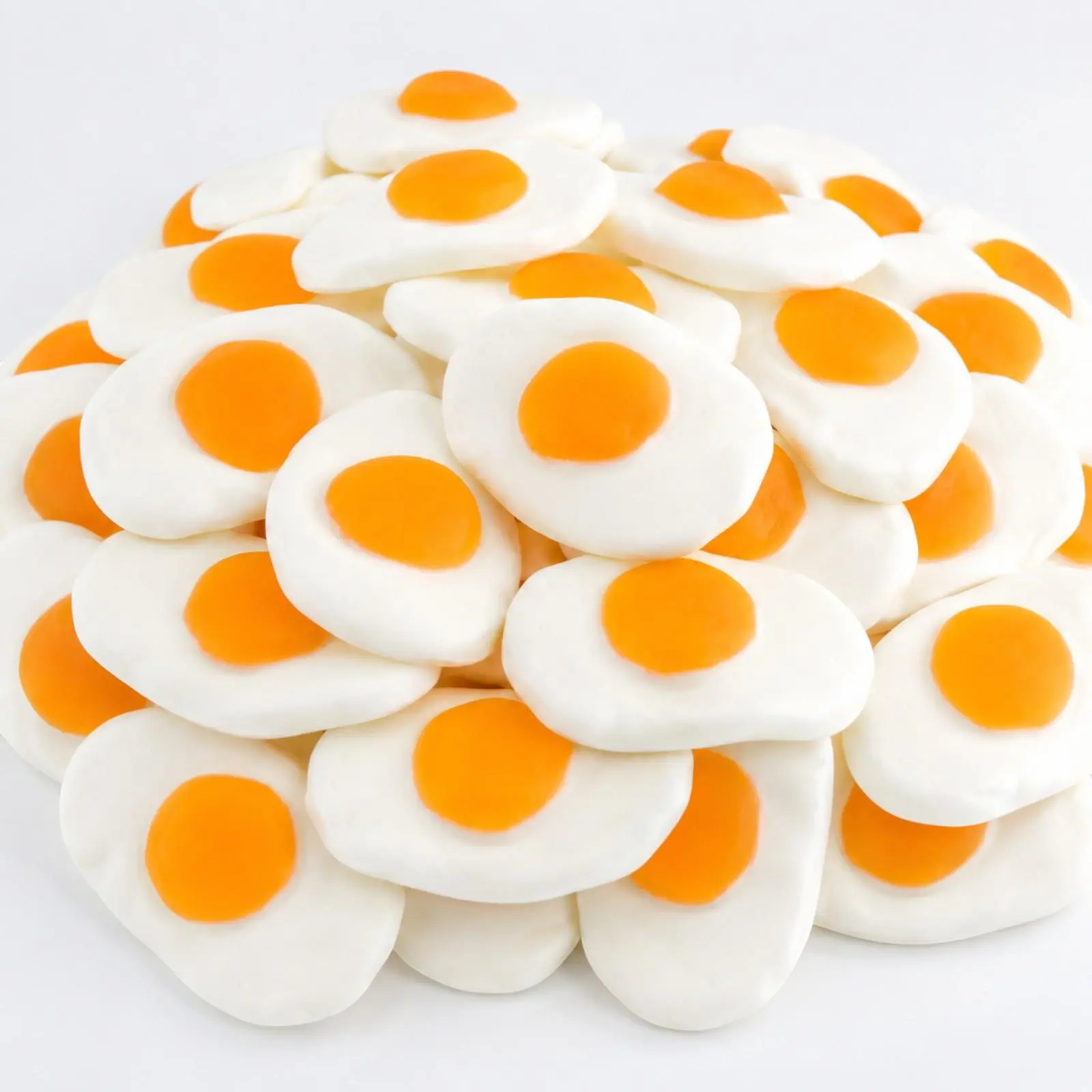 Fried Eggs Gummy Candy | 16 oz (1 LB) Bag of Gummies | Soft & Chewy | Bulk Candy