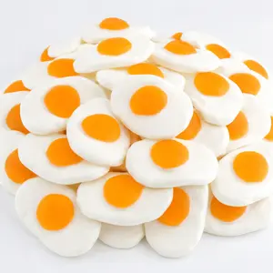 Fried Egg Gummy Candy | 32 oz (2 LB) Bag of Gummies | Soft & Chewy | Bulk Candy
