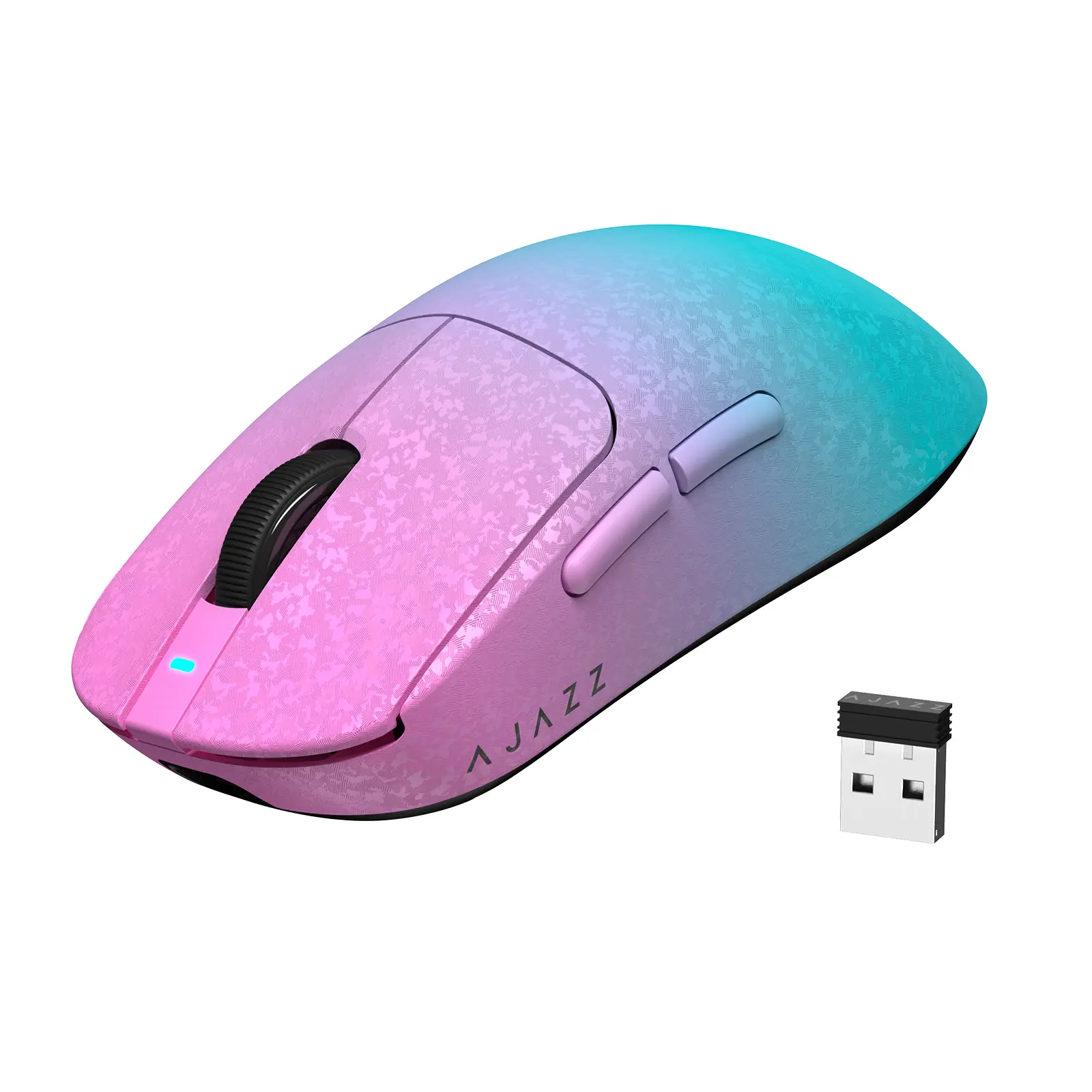 AJAZZ AJ199 Tri-mode Ultra-Lightweight 55g Wireless Gaming Mouse 24000 DPI PAW3311 Sensor 60M Clicks Switches 500mAh Battery 1K Polling Rate Durable & Anti-Slip Design Black