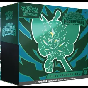 Pokémon Scarlet & Violet Twilight Masquerade Elite Trainer Box - Collectible Trading Card Game Box for Trainers