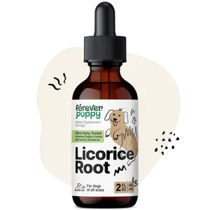 Licorice Root Tincture for Dogs - Respiratory Health Supplements - Liquid Licorice Root for Dogs - Canine Vitamins and Supplements for Lung Detox & Cleanse - Sugar & Alcohol-Free - 2 oz