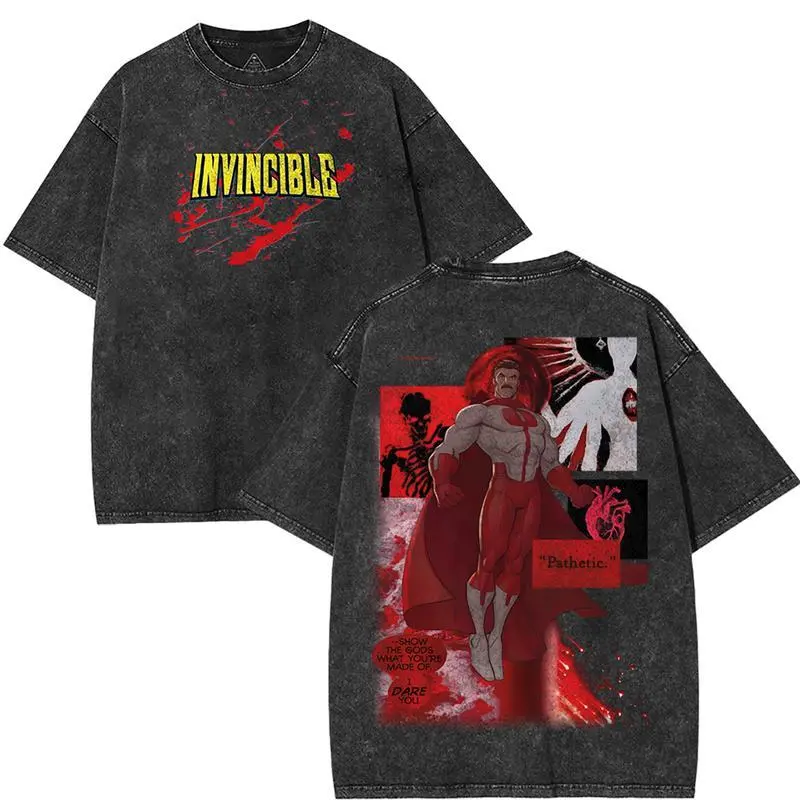 [Made in USA] Invincible War Omni-Man Tee, Comics T-Shirt, TV Show Graphic Shirt, Heavyweight Cotton Unisex Streetwear