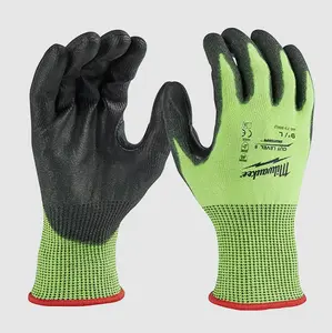 Milwaukee 48-73-8954-6PK High Vis Cut Level 5 Poly Dipped Gloves - XXL (6 Pack)