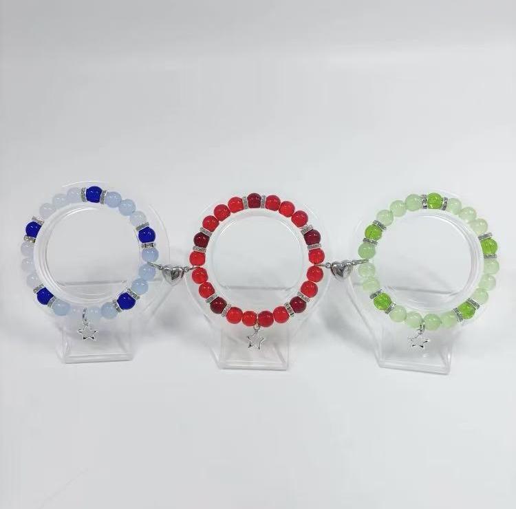 3Pcs Handmade Glass Bead Bracelets BFF Bracelets Classmate Bracelets
