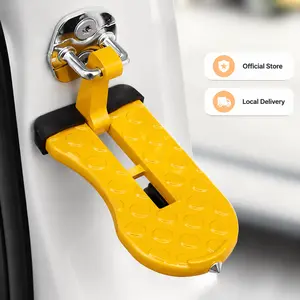 Car Door Step, 1 Count SUV Roof Step Assist, Car Door Hook-On Foot Pedal for Rack Access | Universal for SUVs & Trucks,Aluminum with 400lb Capacity, Anti-Slip Surface, Foldable for Car Roof Access and Roof Racks
