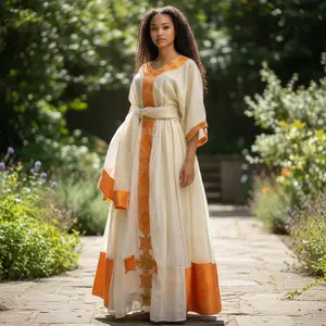 Ethiopia and Eritrean traditional dress Habsha dress