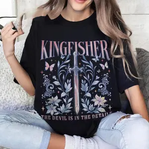 Quicksilver Kingfisher Comfort Color T-Shirt, Fantasy Bookish Shirt, Quicksilver Callie Hart Shirt, Saeris Fane Kingfisher Inspired