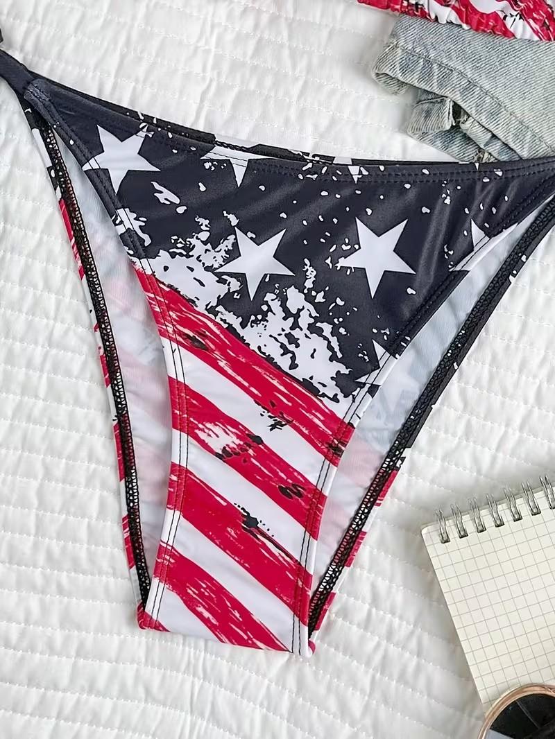 2pcs European and American split swimsuit for women, new sexy tight-fitting backless bikini for foreign trade