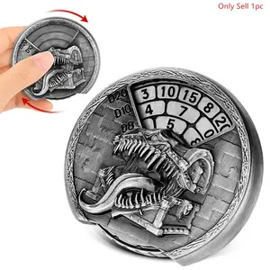 Vintage Tongue Treasure Box Dice Spinner, D4/D6/D8/D10/D12/D20 Numbered Fingertip Wheel, Rotatable Dice Wheel,Indoor Entertainment Table Board Role Playing Game Accessories