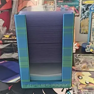 The Rip Buddy - Patent Pending Card Ripper & Storage Tool Holds 200 Sleeves & 45 Top Loaders Prevents Cards from Being Naked Longer Than 10 Seconds