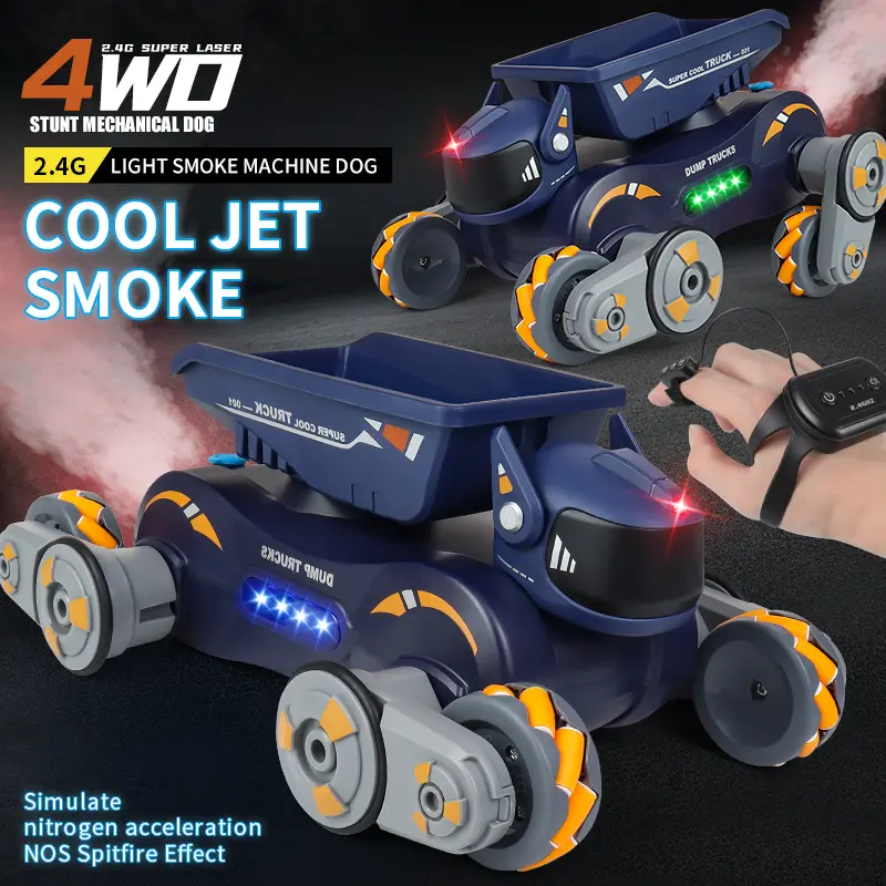 4WD Gesture Sensing RC Stunt Car with Off-road Tires for Boys and Girls, Hand Remote Control, Electronic RC Dog, RC Dump Truck - Perfect Gift for Christmas and Birthday