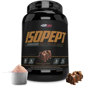 EHPlabs ISOPEPT Hydrolyzed Whey Protein Isolate 25g Post-Workout Recovery Formula Fast-Digesting Gluten-Free Low-Lactose Healthcare Supplement - Fitness | New Year New Me