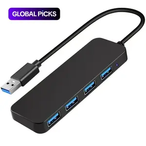 4-in-1 USB Hub, 4-Port USB 3.0 Hub Splitter Multi-Function Adapter USB Ports for Laptops, Desktop Computers and Phones, Office Accessories, USB Hub Gadget #GLOBAL PICKS