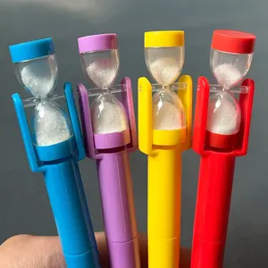 4/8pcs Creative Fun Sand Timer Ballpoint Pens, Ideal for Daily Writing and Signing, Smooth Writing Pens, Perfect Learning Gift, Office School Stationery, Funny Stationery, Student Gift, Funny Teacher Pens, College Student Pen